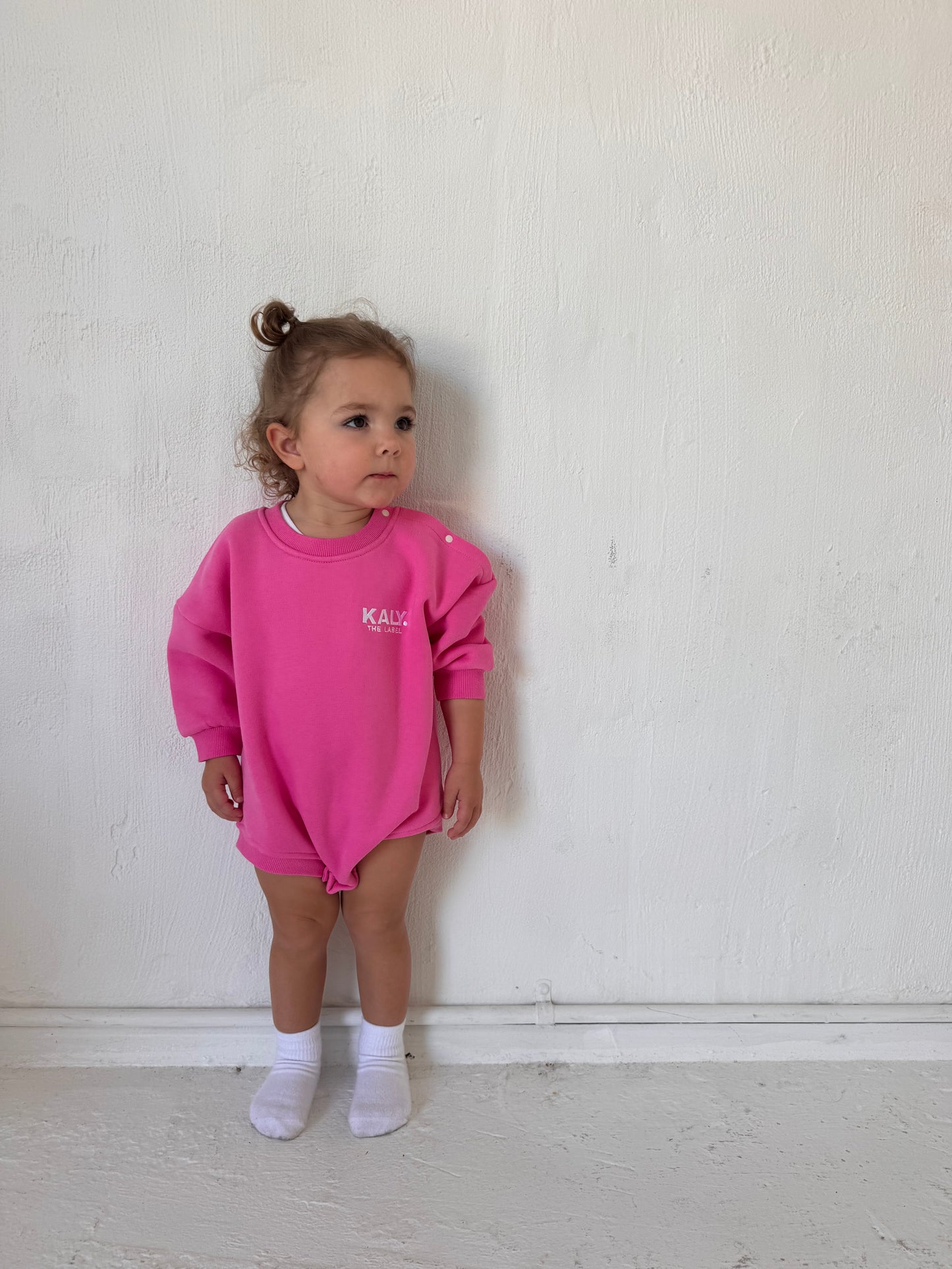 Fleece Romper - Pink
