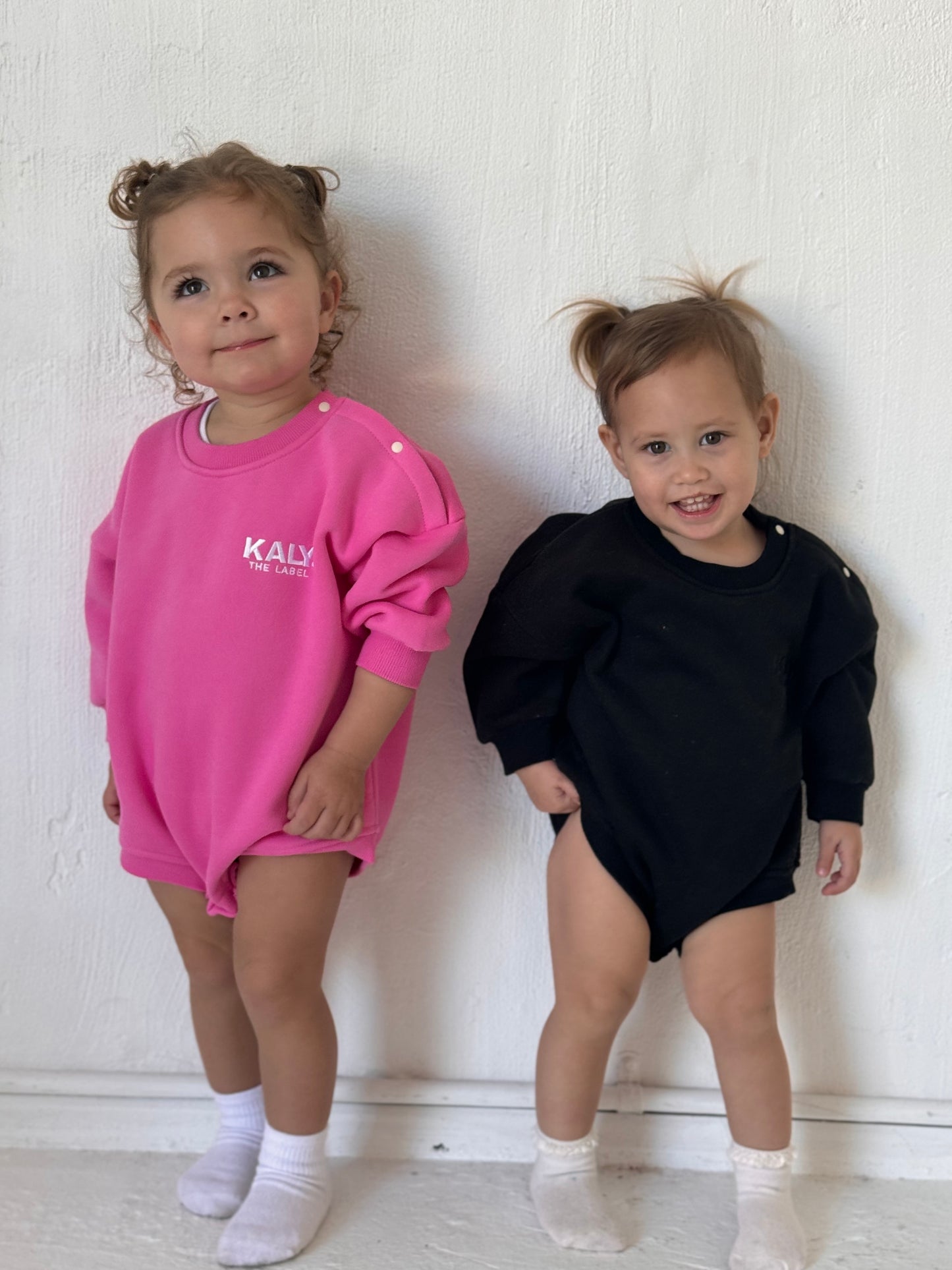 Fleece Romper - Black